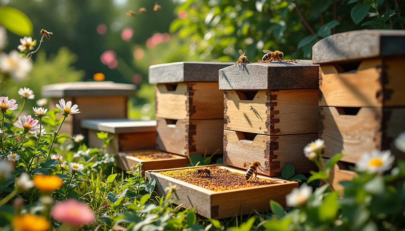 découvrez nos conseils pratiques pour choisir la ruche idéale, assurer le bien-être de vos abeilles et optimiser la production de miel.