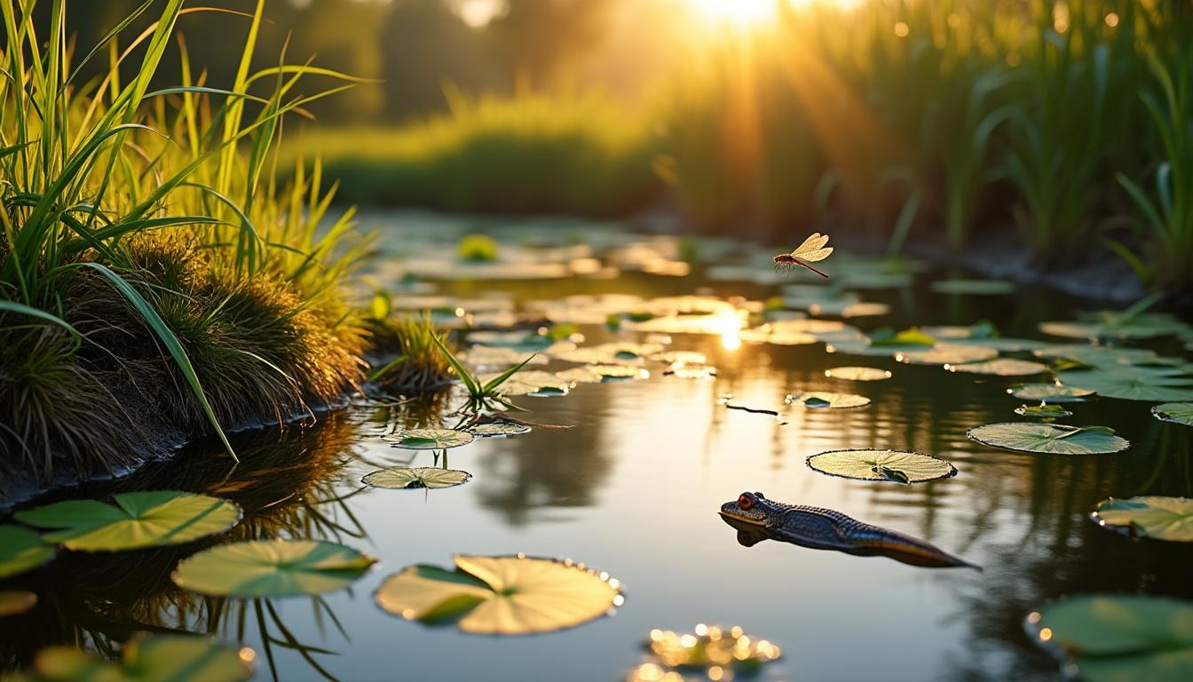 explorez les secrets fascinants d'une mare naturelle et découvrez la richesse de son écosystème unique, entre biodiversité et équilibre écologique.